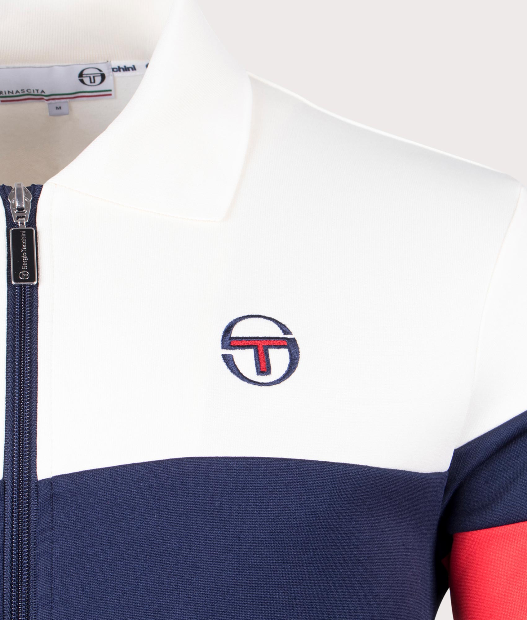 Tomme-Smart-Collar-Track-Top-Gardenia/Maritime-Blue-Sergio-Tacchini-EQVVS