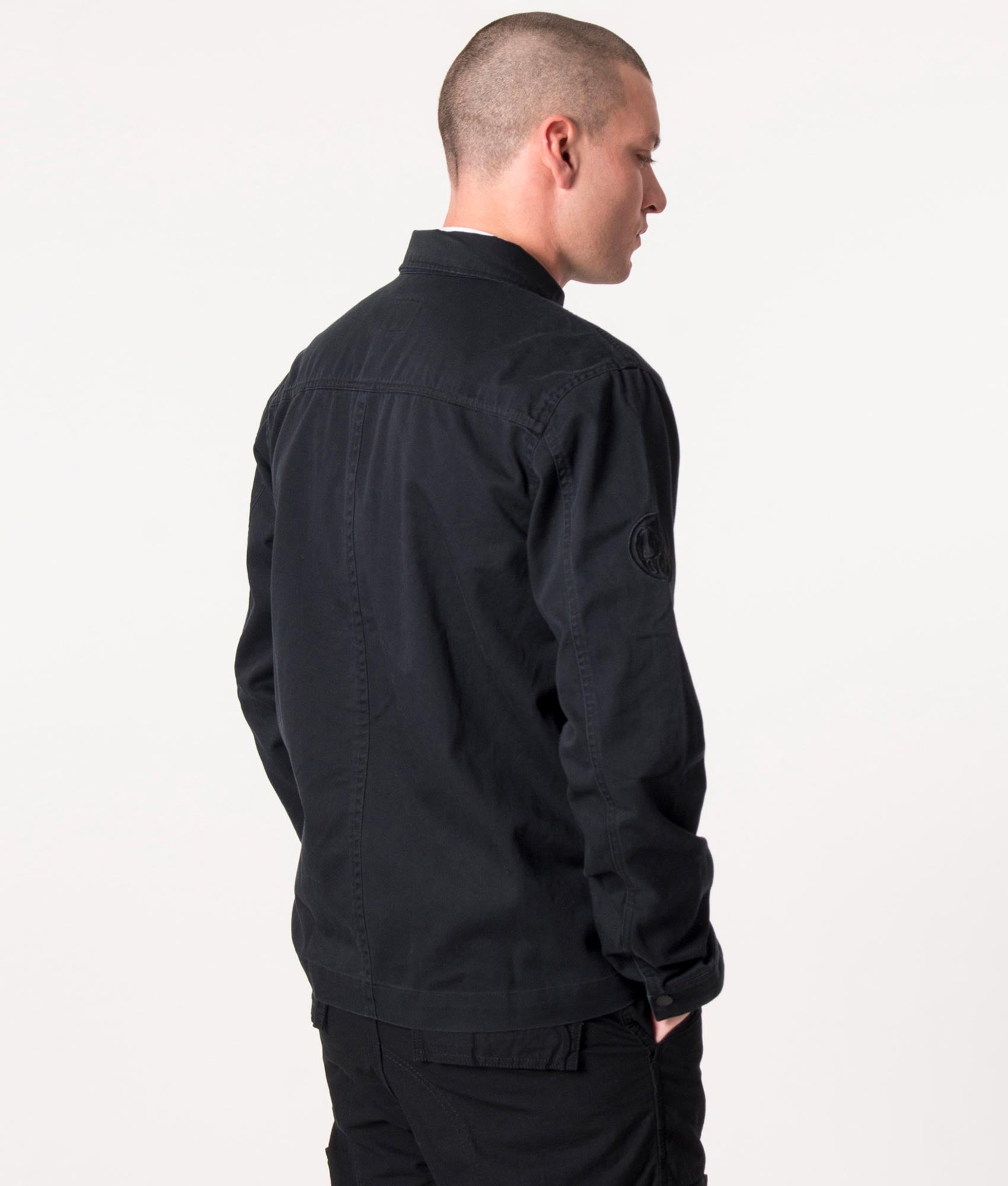 Connor-Overshirt-Black-Pretty-Green-EQVVS