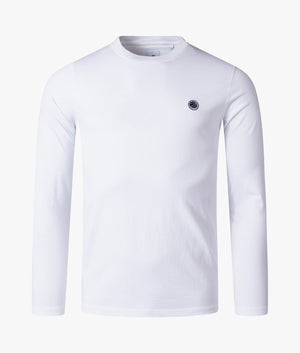 Mitchell Long Sleeve White T-Shirt | Pretty Green | EQVVS