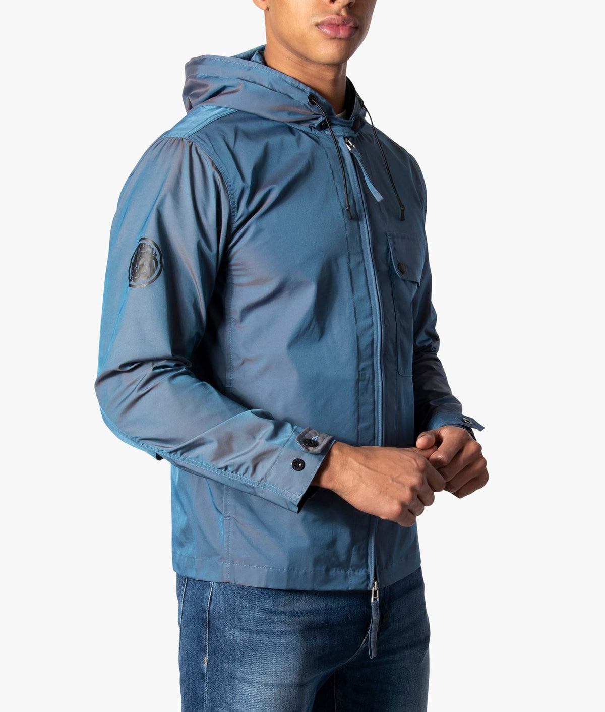 Ridley Nylon Jacket Blue | Pretty Green | EQVVS