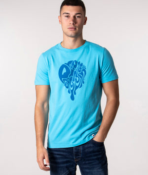 Melted-Logo-T-Shirt-Blue-Pretty-Green-EQVVS