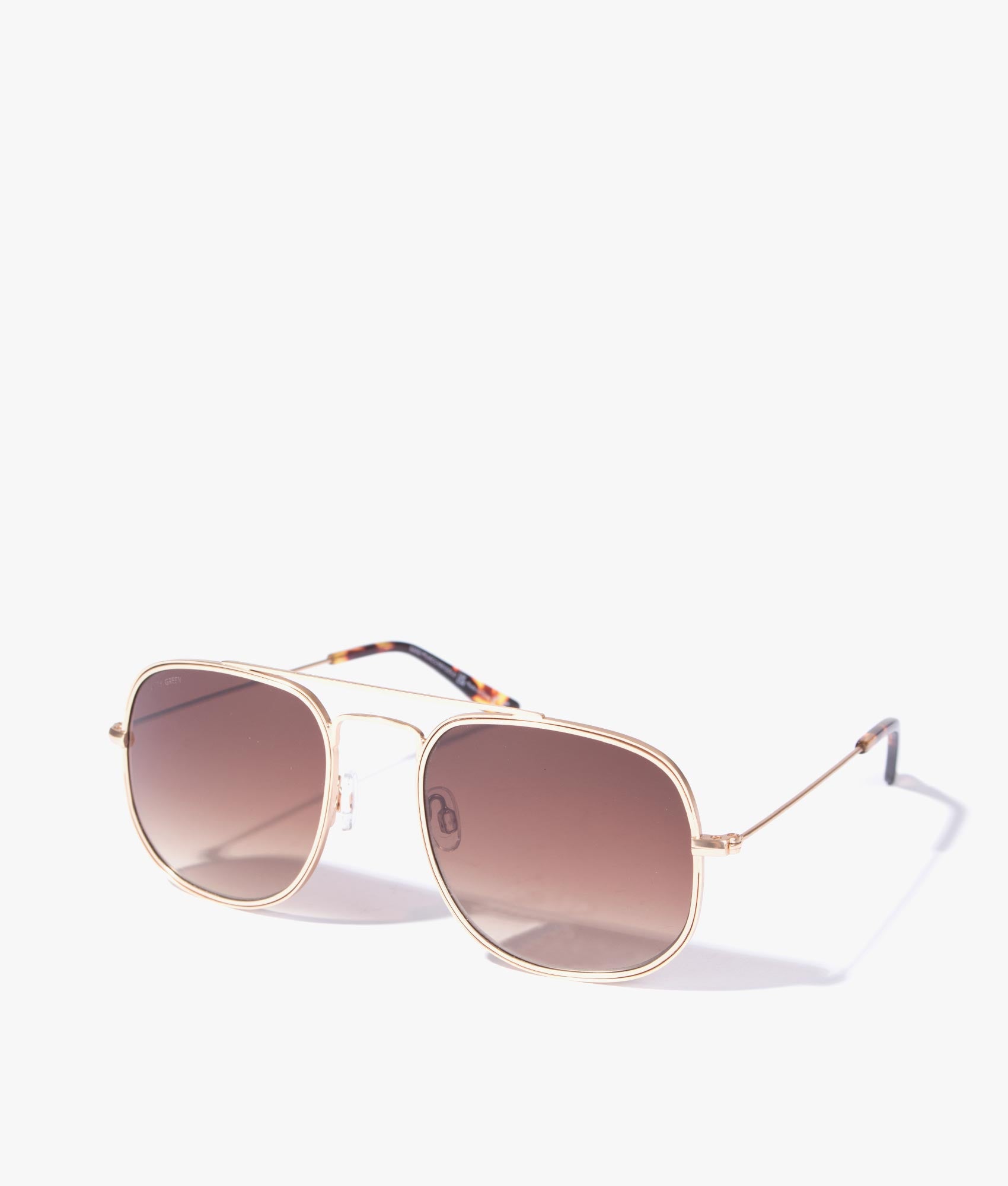 Brow-Bar-Metal-Sunglasses-Gold-Pretty-Green-EQVVS