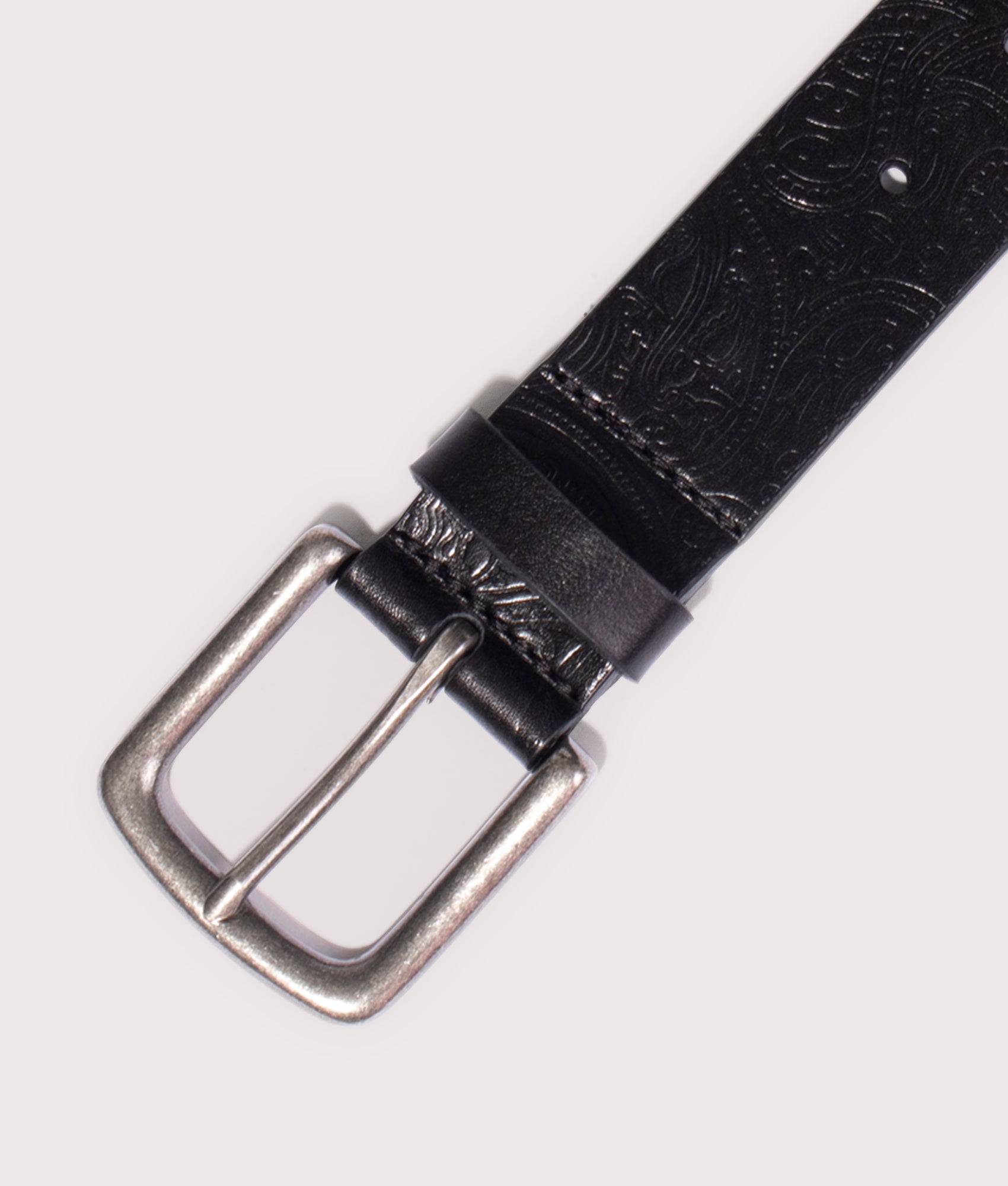 Paisley Embossed Leather Belt | Pretty Green | EQVVS
