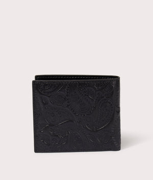 Pretty Green Embossed Alloway Wallet, Black Paisley, EQVVS.