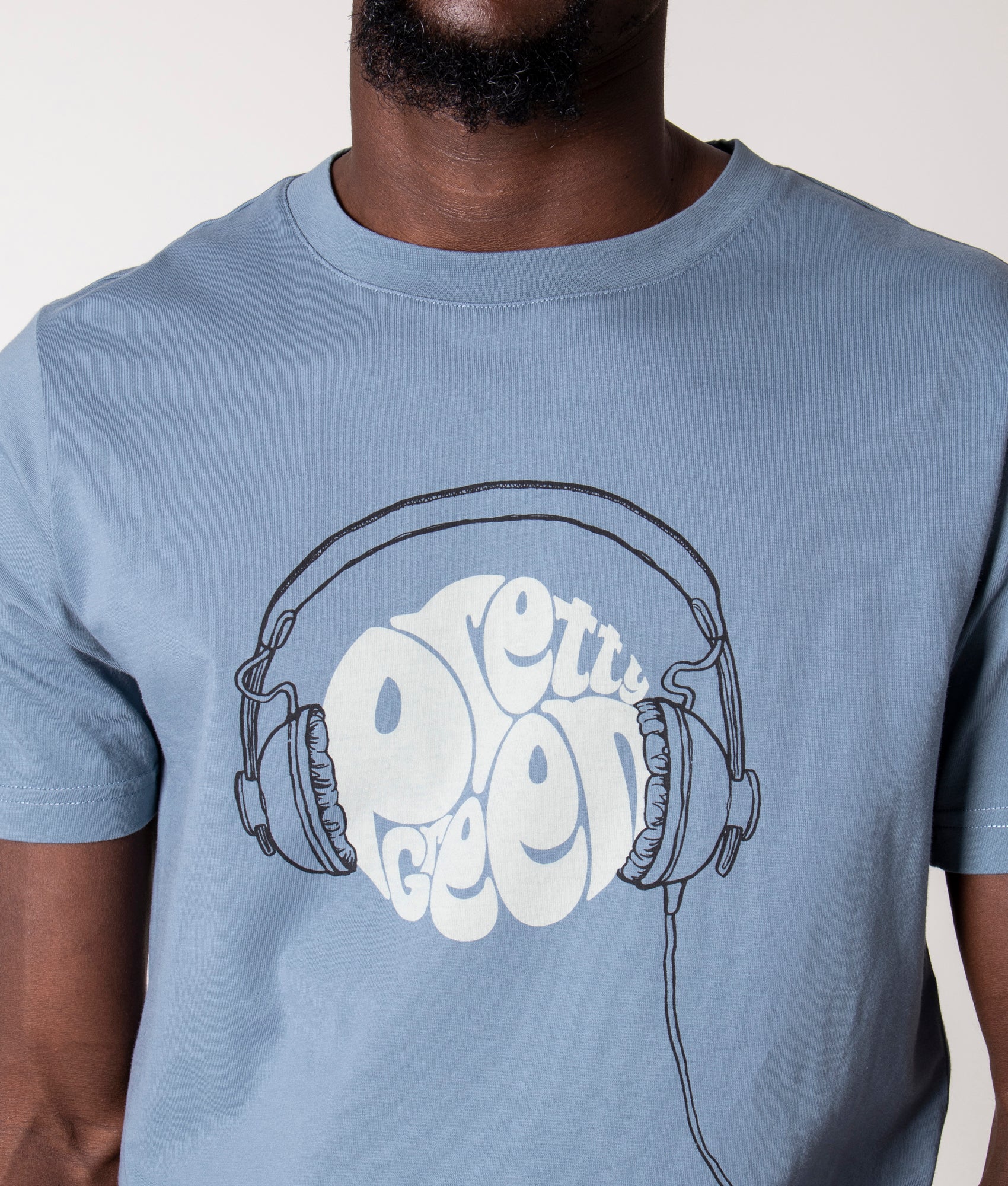 Headphones-Logo-T-Shirt-Blue-Pretty-Green-EQVVS
