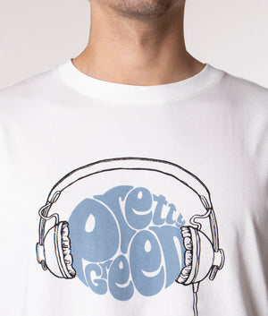Headphones Logo T-Shirt | White | Pretty Green | EQVVS