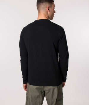 Long Sleeve Alloway Paisley Logo T-Shirt in Black, EQVVS.