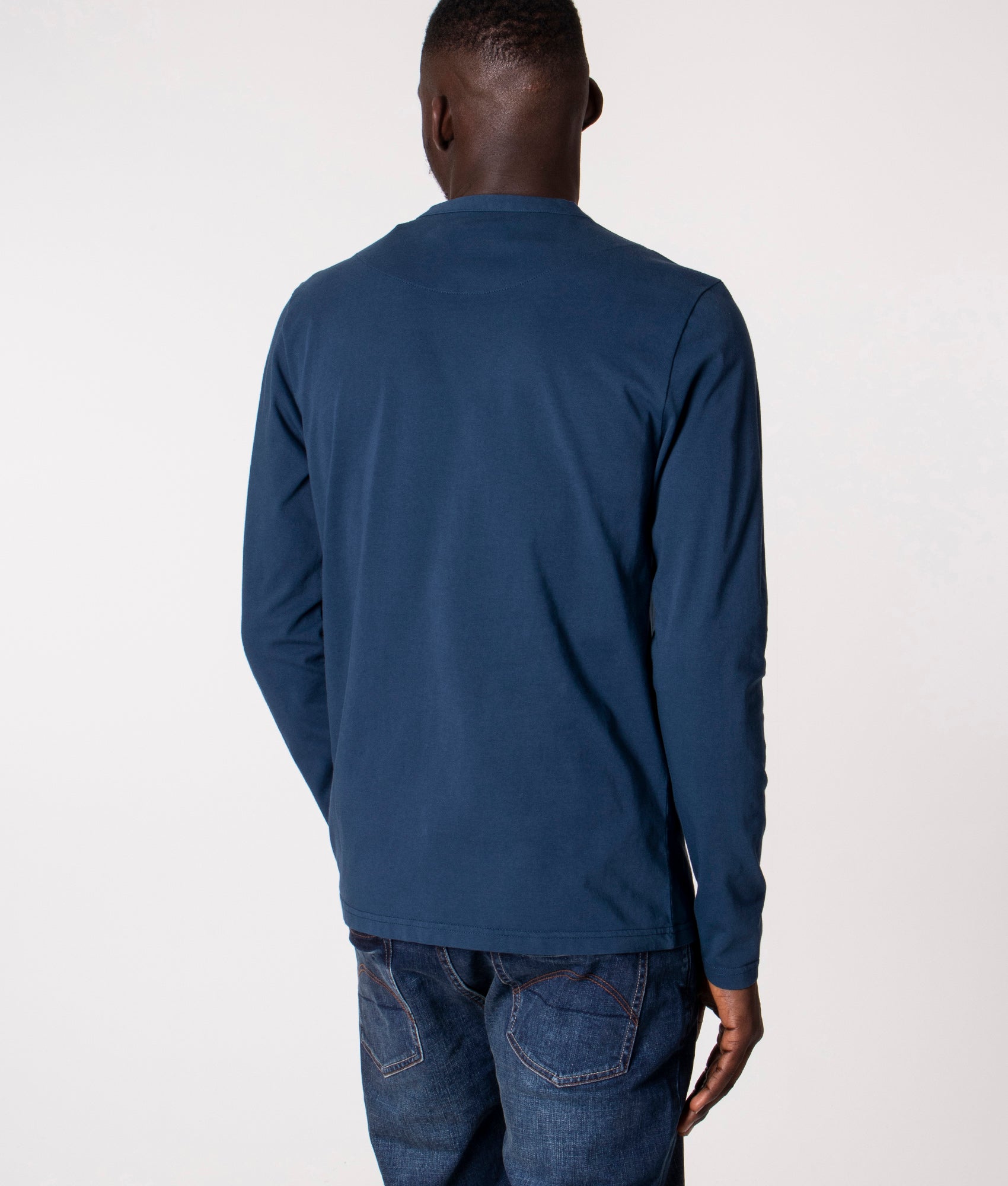 Slim-Fit-Long-Sleeve-Alloway-Paisley Logo T-Shirt-Navy-Pretty-Green-EQVVS