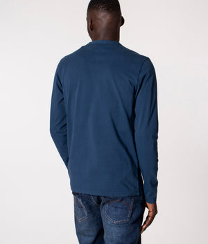 Slim-Fit-Long-Sleeve-Alloway-Paisley Logo T-Shirt-Navy-Pretty-Green-EQVVS