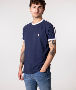 Slim Fit Tilby Ringer T-Shirt | Navy | Pretty Green | EQVVS