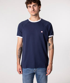 Slim Fit Tilby Ringer T-Shirt | Navy | Pretty Green | EQVVS