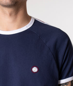 Slim Fit Tilby Ringer T-Shirt | Navy | Pretty Green | EQVVS