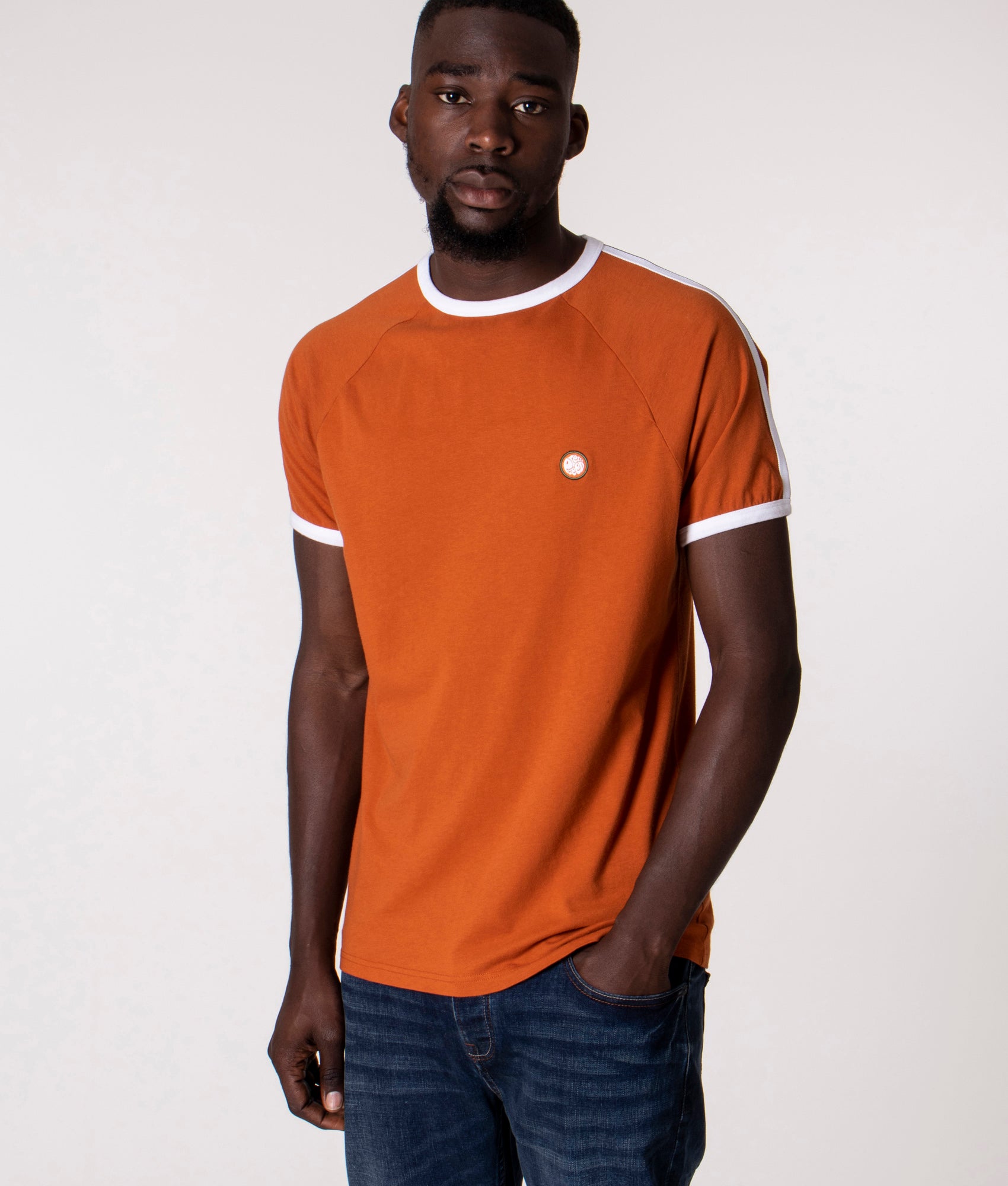 Tilby-Ringer-T-Shirt-Orange-Pretty-Green-EQVVS 