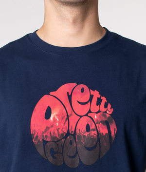 Flare Logo T-Shirt | Navy | Pretty Green | EQVVS