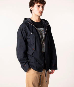 Pretty Green Cooper Short Jacket in Black at EQVVS, Model angle