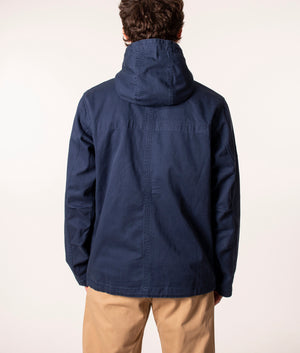 Pretty Green Cooper Short Jacket in Navy at EQVVS, Model back