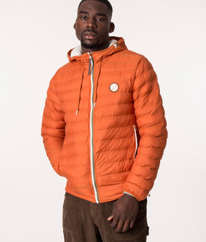 Pretty Green Tilby Quilted Jacket in Orange, EQVVS.