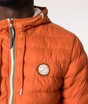 Pretty Green Tilby Quilted Jacket in Orange, EQVVS.