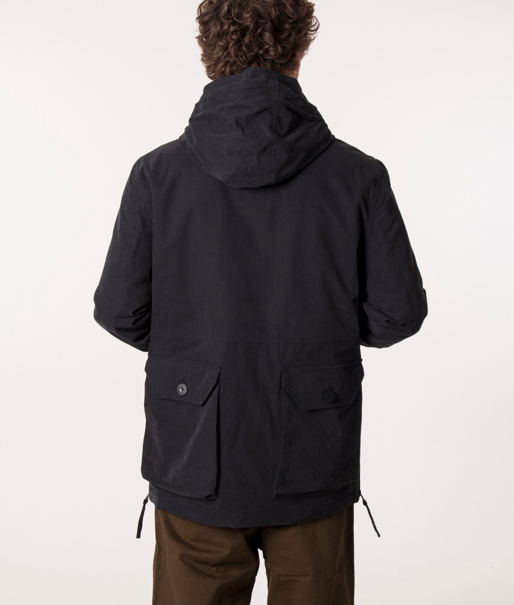 Pretty Green Celestial Overhead Smock Jacket in Black, EQVVS.