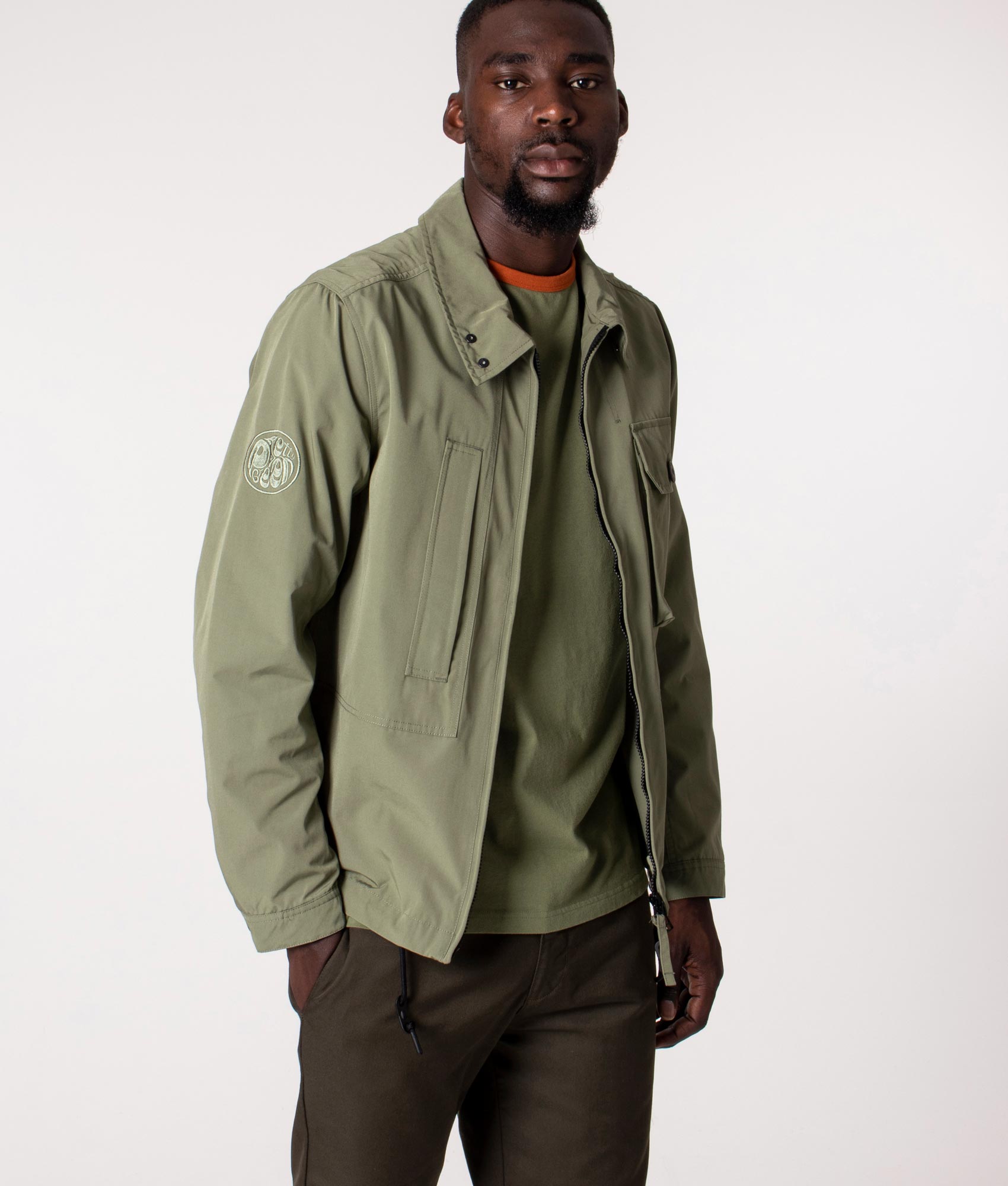 Celestial Overshirt Khaki | Pretty Green | EQVVS