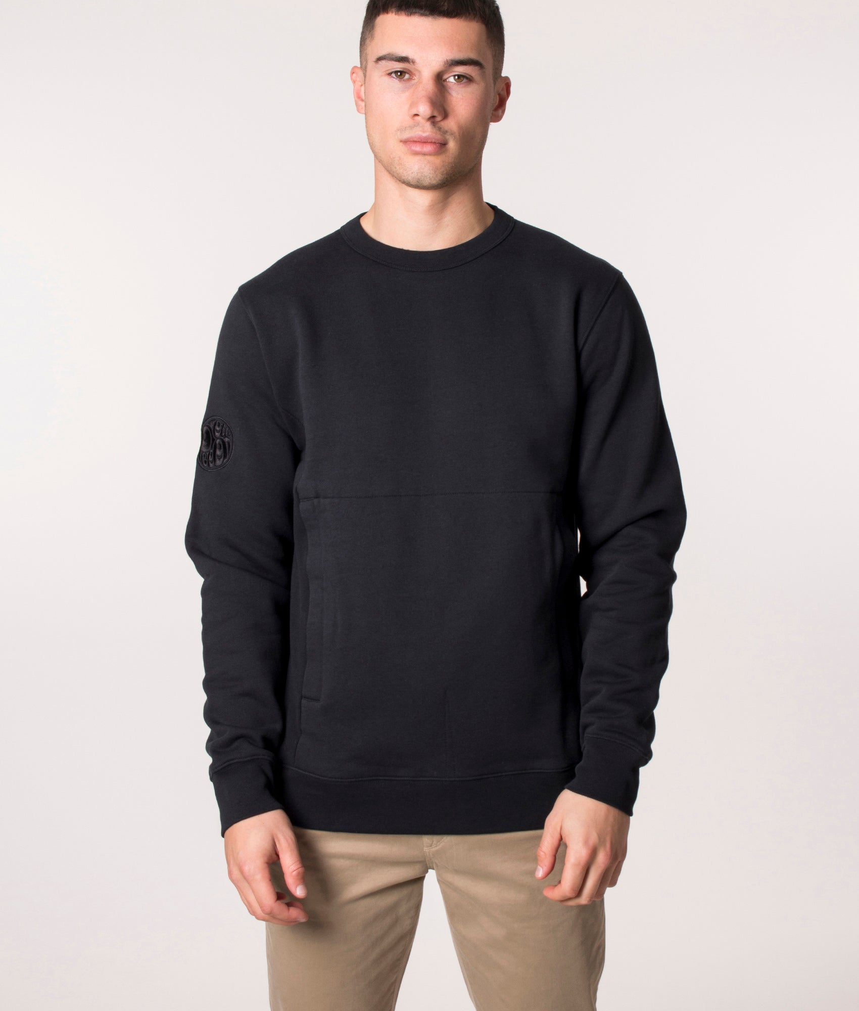 Pretty Green Celestial Sweatshirt in Black, EQVVS