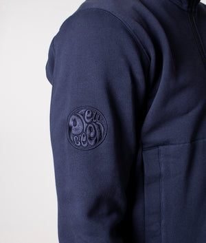 Quarter-Zip-Celestial-Sweatshirt-Navy-Pretty-Green-EQVVS