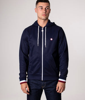 Slim Fit Zip Through Tilby Track Hoodie Navy Pretty Green EQVVS