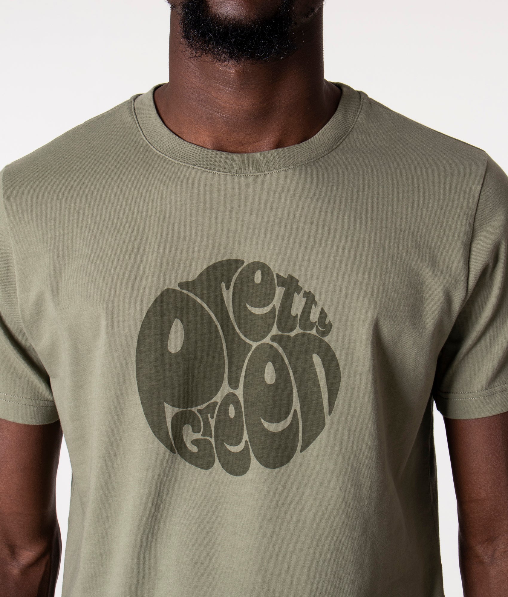Slim-Fit-Gillespie-Logo-T-Shirt-Khaki-Pretty-Green-EQVVS