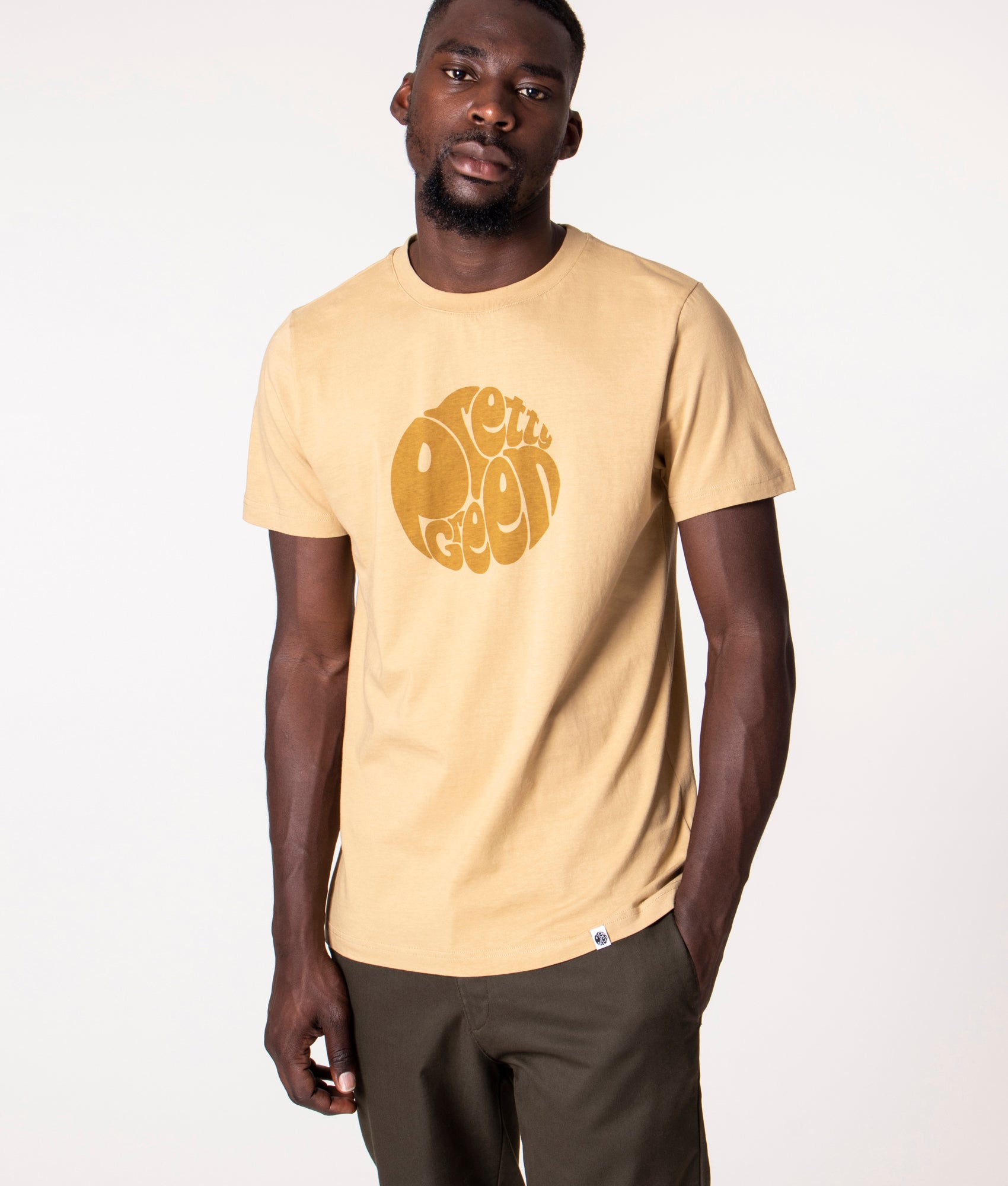 Slim-Fit-Gillespie-Logo-T-Shirt-Sand-Pretty-Green-EQVVS