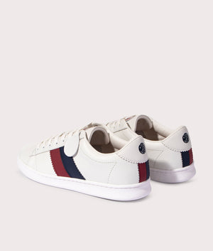 Pretty Green Tilby Leather Trainers, White. EQVVS.