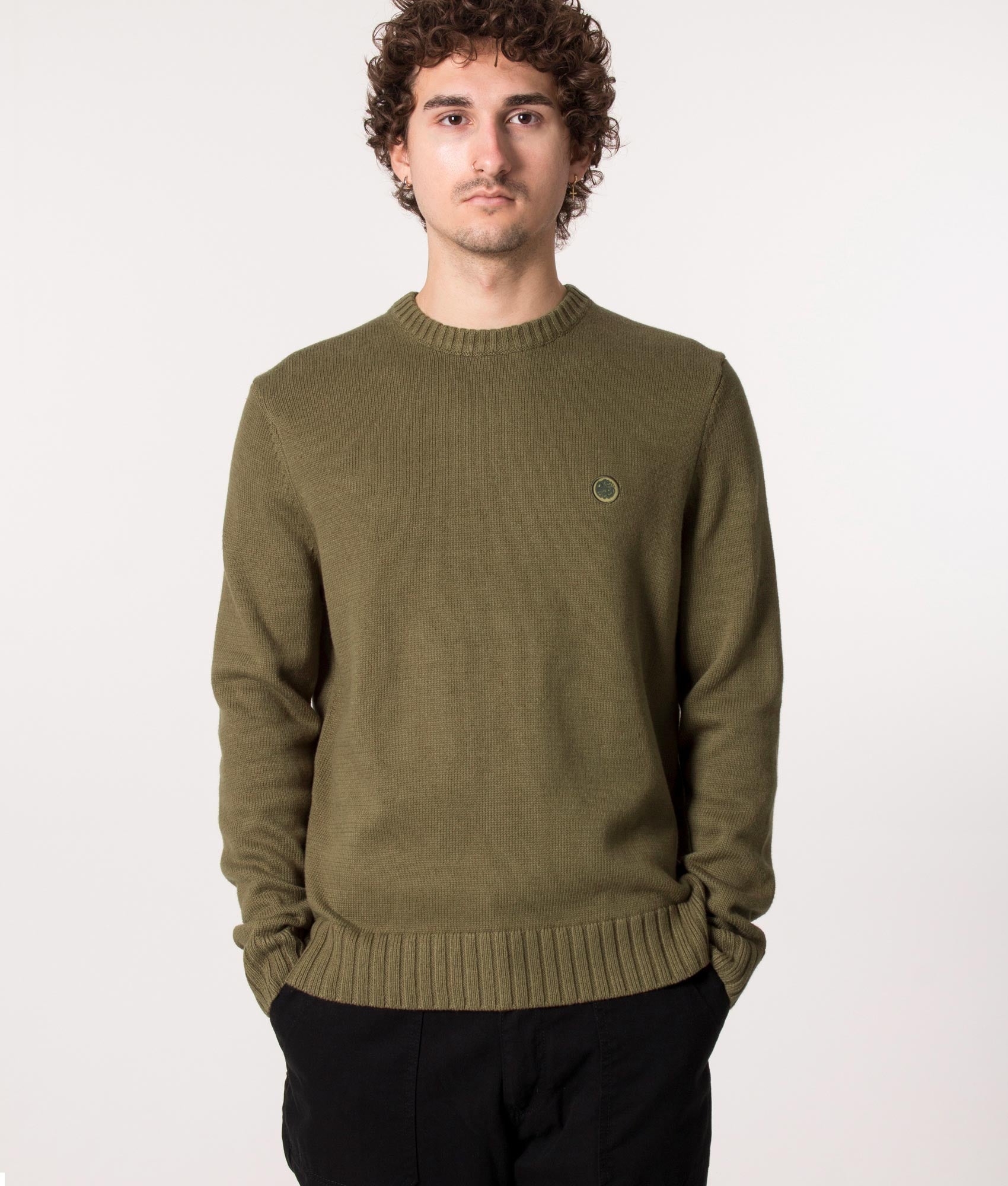 Standards-Knitted-Jumper-Khaki-Pretty-Green-EQVVS