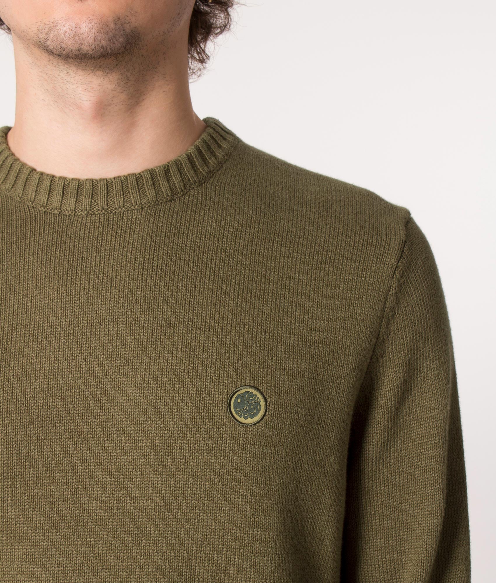 Standards-Knitted-Jumper-Khaki-Pretty-Green-EQVVS