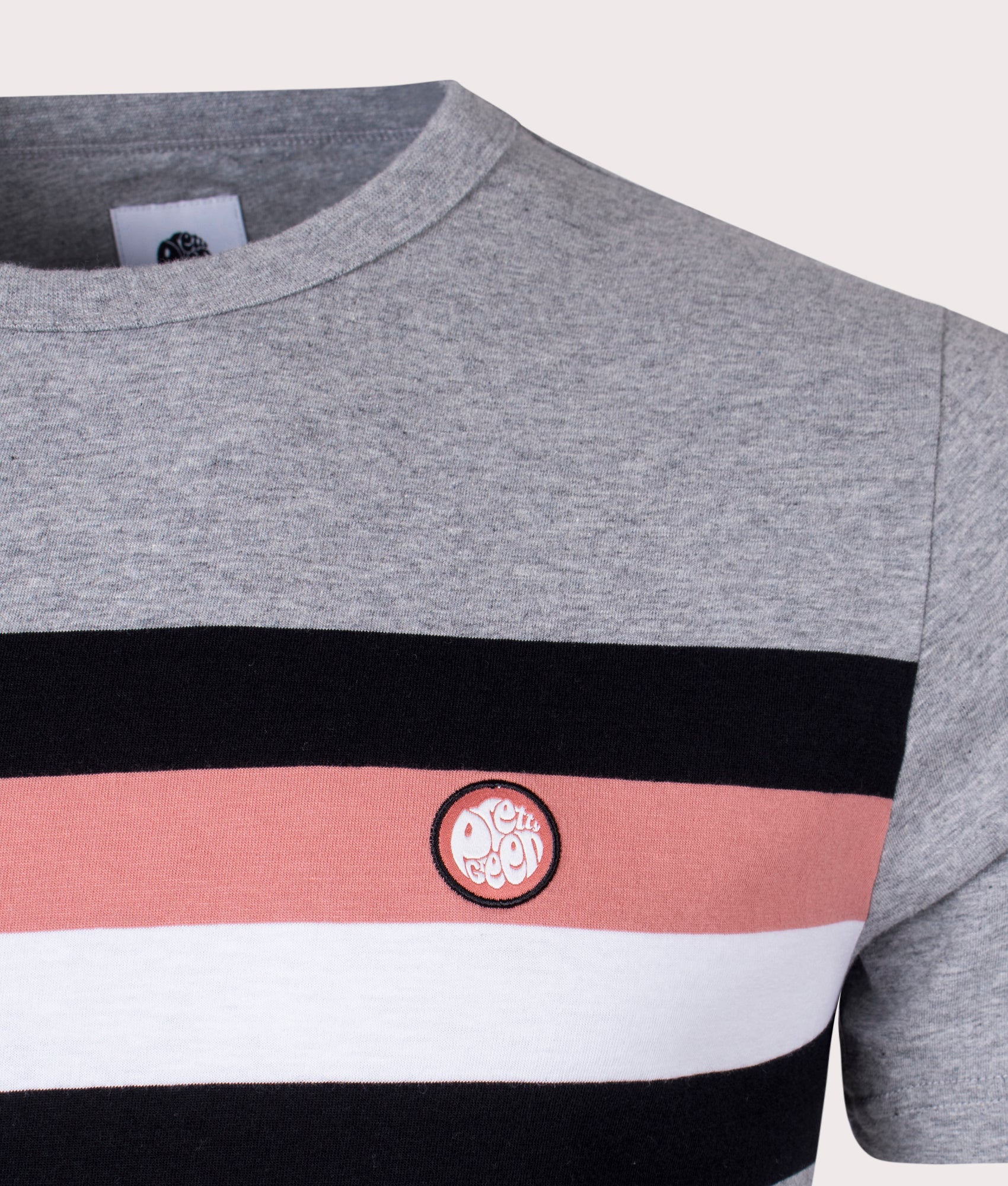 Slim-Fit-Tilby-Chest-Stripe-T-Shirt-Grey-Marl-Pretty-Green-EQVVS