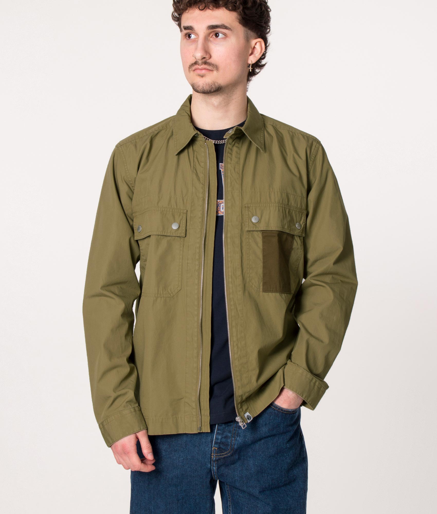 Zip-Through-Larman-Overshirt-Khaki-Pretty-Green-EQVVS