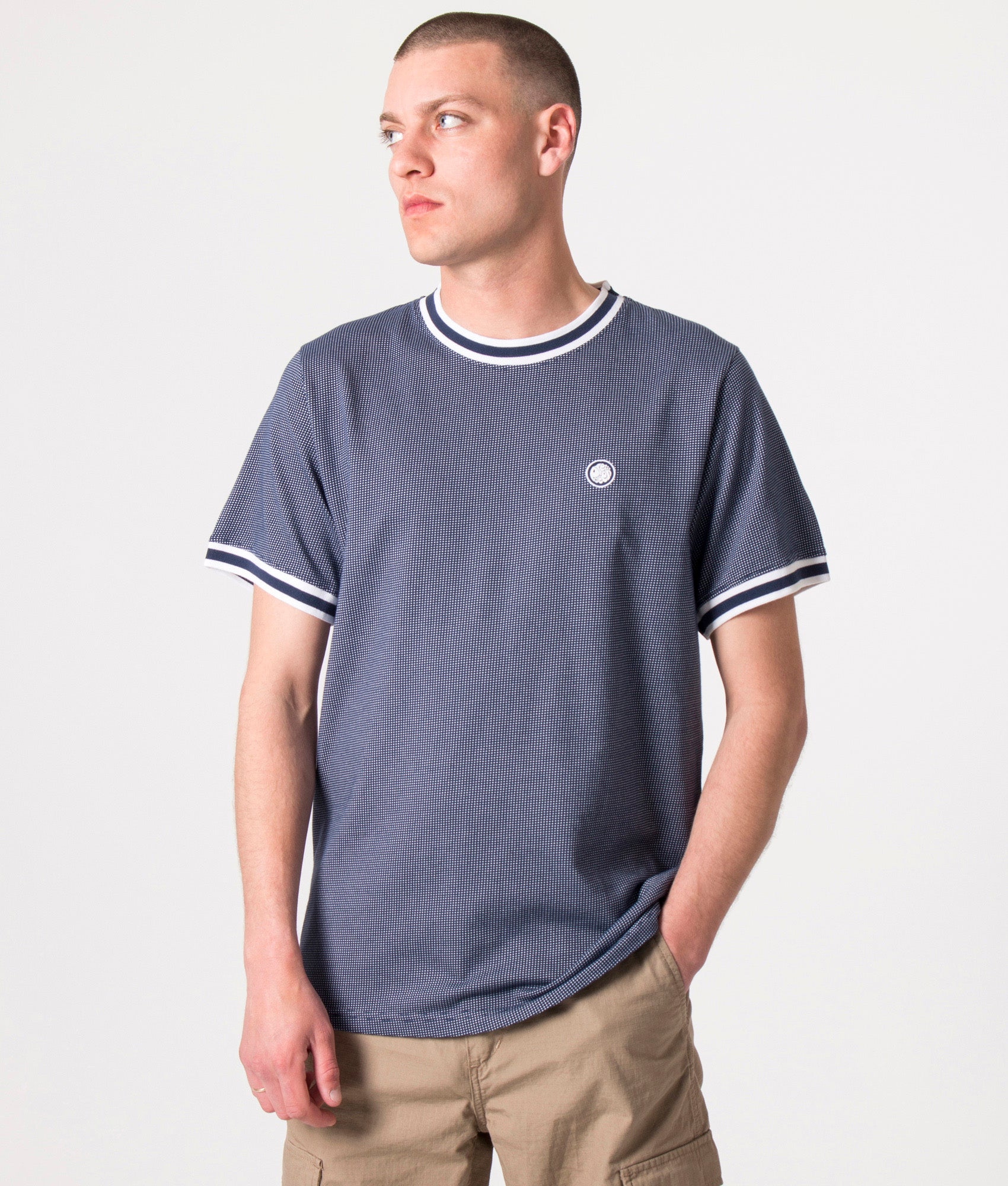 Textured-T-Shirt-Navy-Pretty-Green-EQVVS