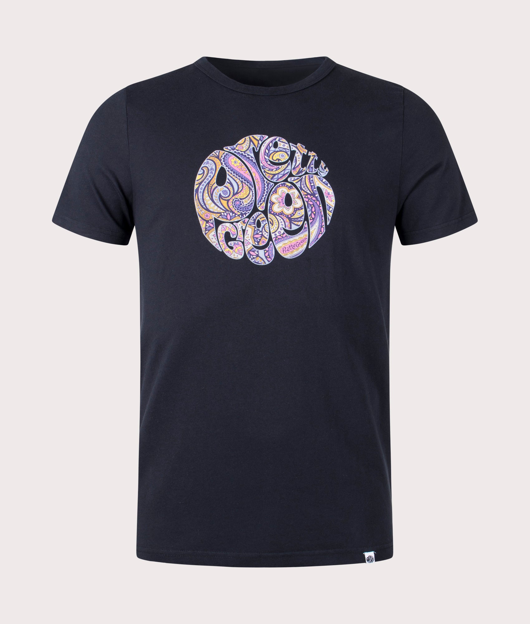 Slim-Fit-Festival-Paisley-Printed-Logo-T-Shirt-Black-Pretty-Green-EQVVS