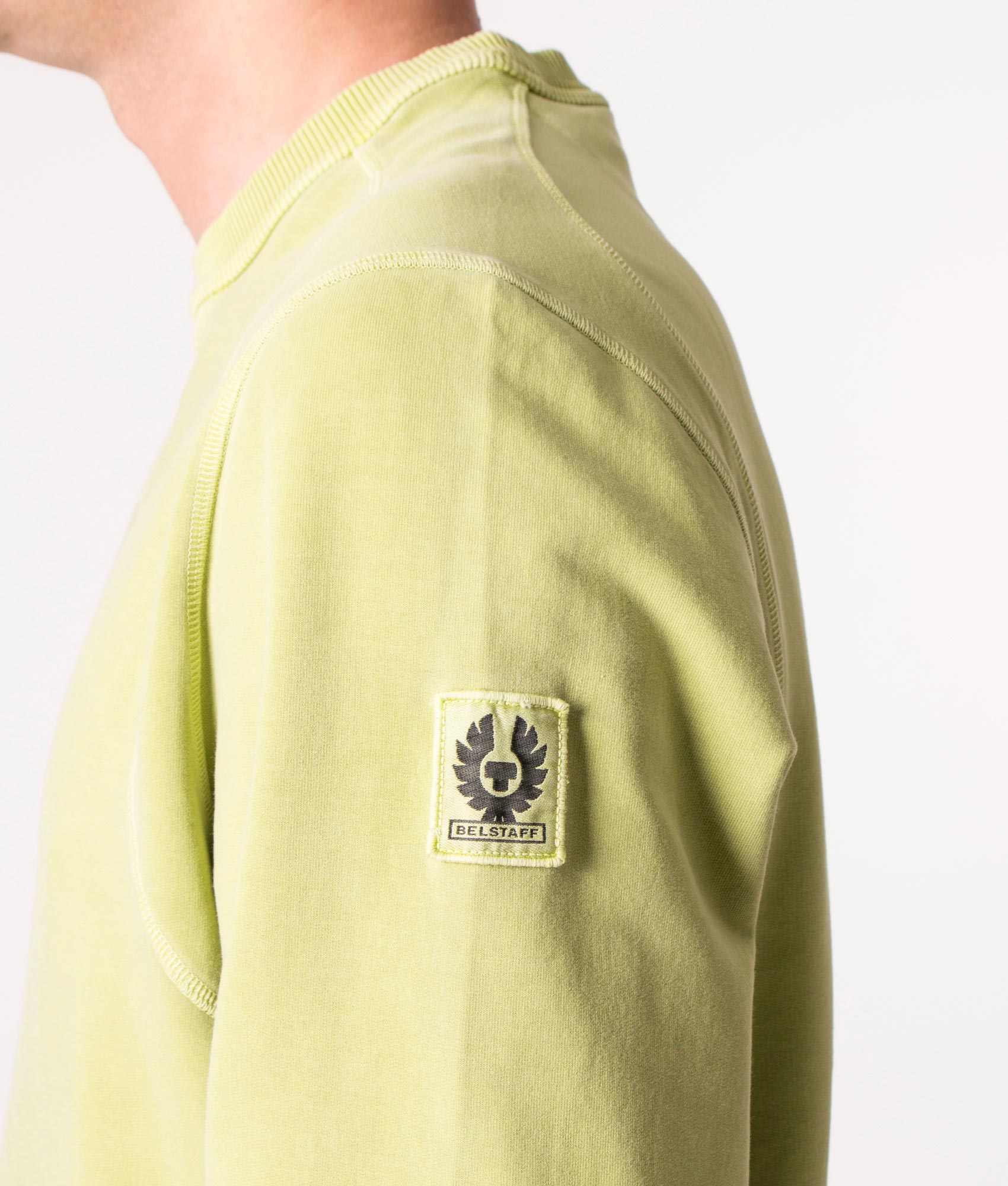 Gibe-Sweatshirt-Lime-Yellow-Belstaff-EQVVS