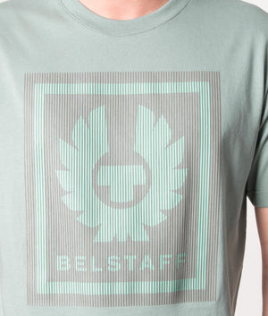 Illusion-T-Shirt-Steel-Green-Belstaff-EQVVS