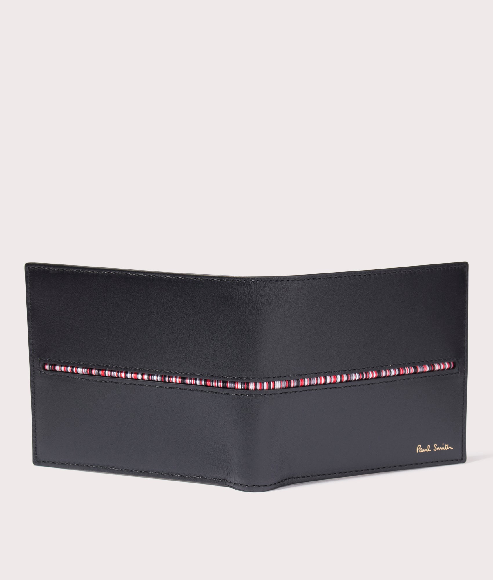 Manchester United Billfold Wallet in Black by Ps Paul Smith at EQVVS exterior open image