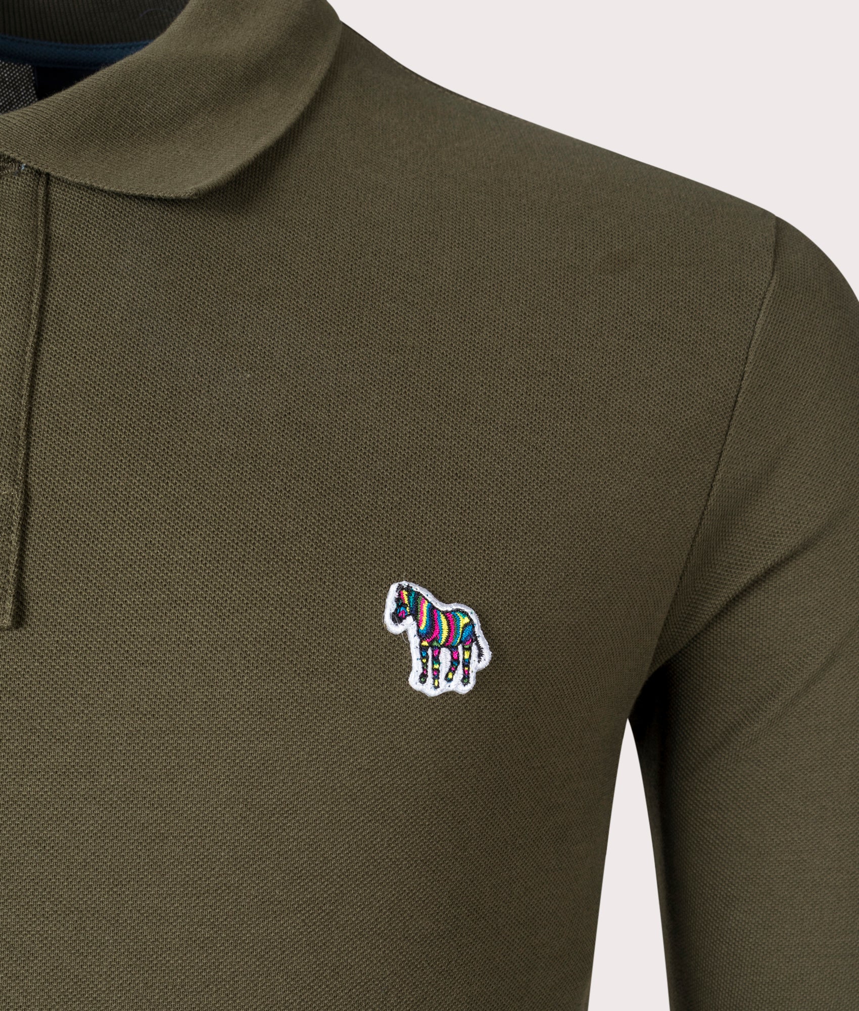 Long-Sleeve-Zebra-Polo-Shirt-Olive-Green-PS-Paul-Smith-EQVVS