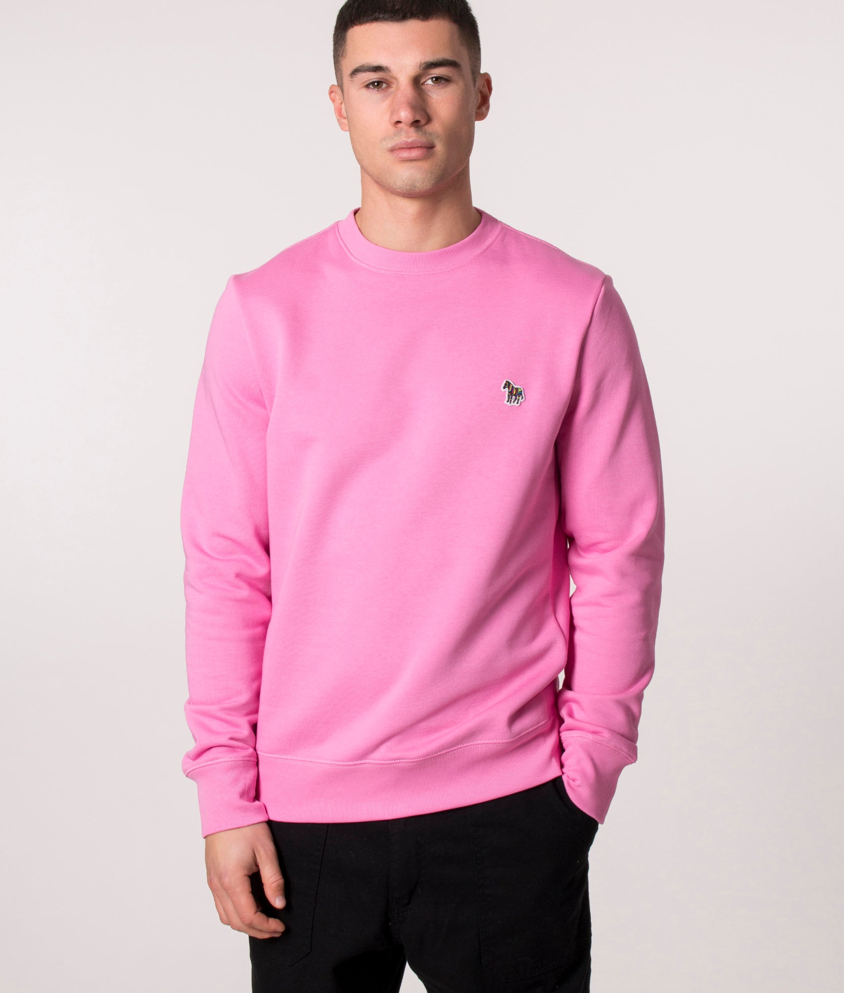 Zebra Logo Sweatshirt Bubblegum/Rasp | PS Paul Smith | EQVVS