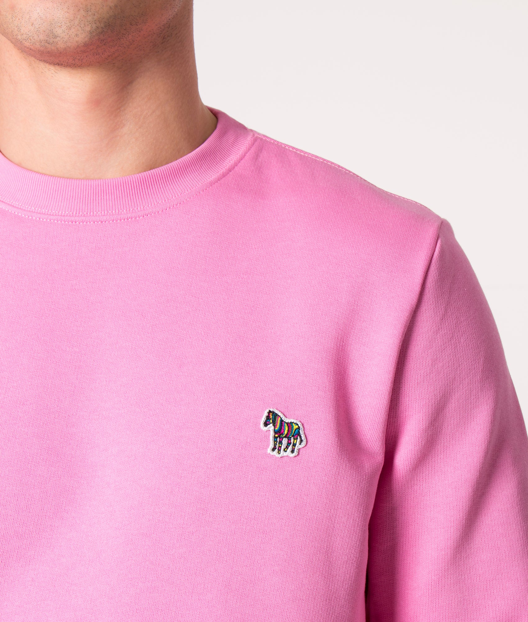 Zebra-Logo-Sweatshirt-Bubblegum/Rasp-PS-Paul-Smith-EQVVS