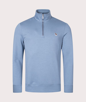 Quarter-Zip-Zebra-Logo-Sweatshirt-Greyish-Blue-PS-Paul-Smith-EQVVS
