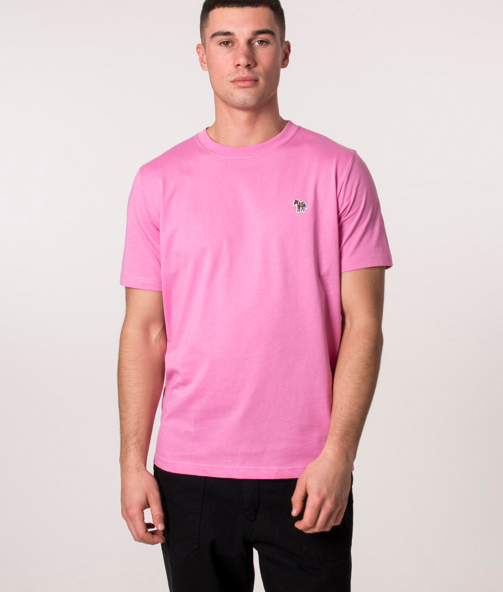 Zebra Badge T-Shirt Bubblegum/Rasp | PS Paul Smith | EQVVS