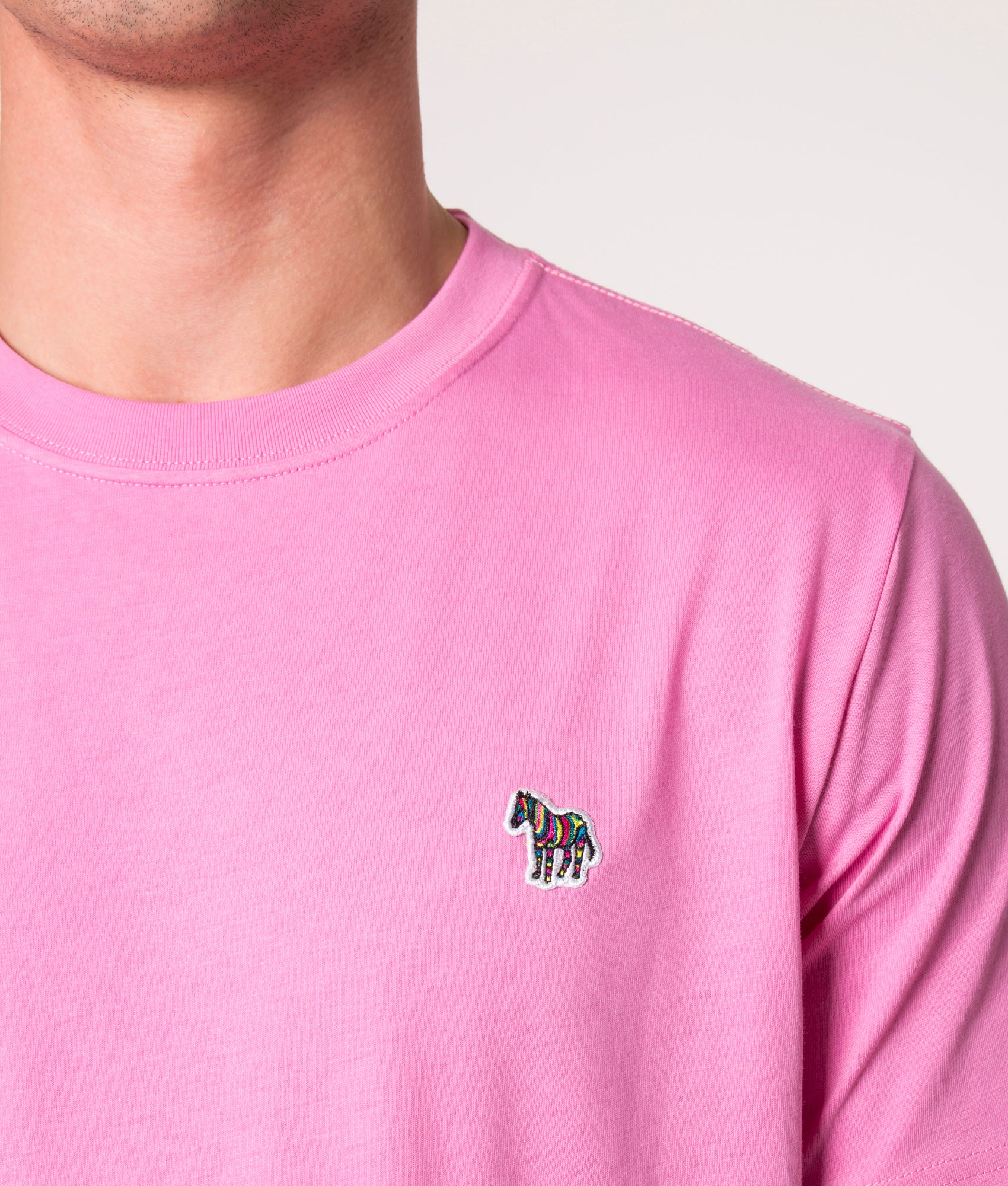 Zebra-Badge-T-Shirt-Bubblegum/Rasp-PS-Paul-Smith-EQVVS