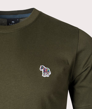Zebra-Badge-T-Shirt-Olive-Green-PS-Paul-Smith-EQVVS
