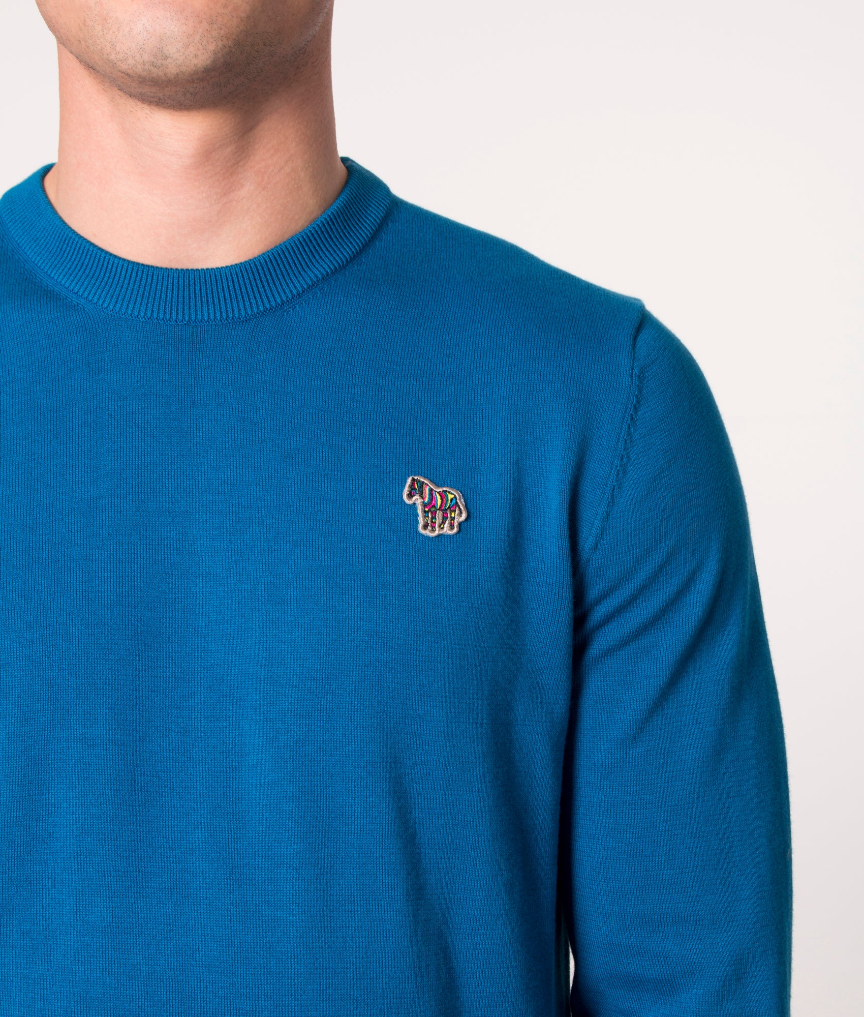 Zebra-Badge-Lightweight-Jumper-Petrol-Blue-PS-Paul-Smith-EQVVS