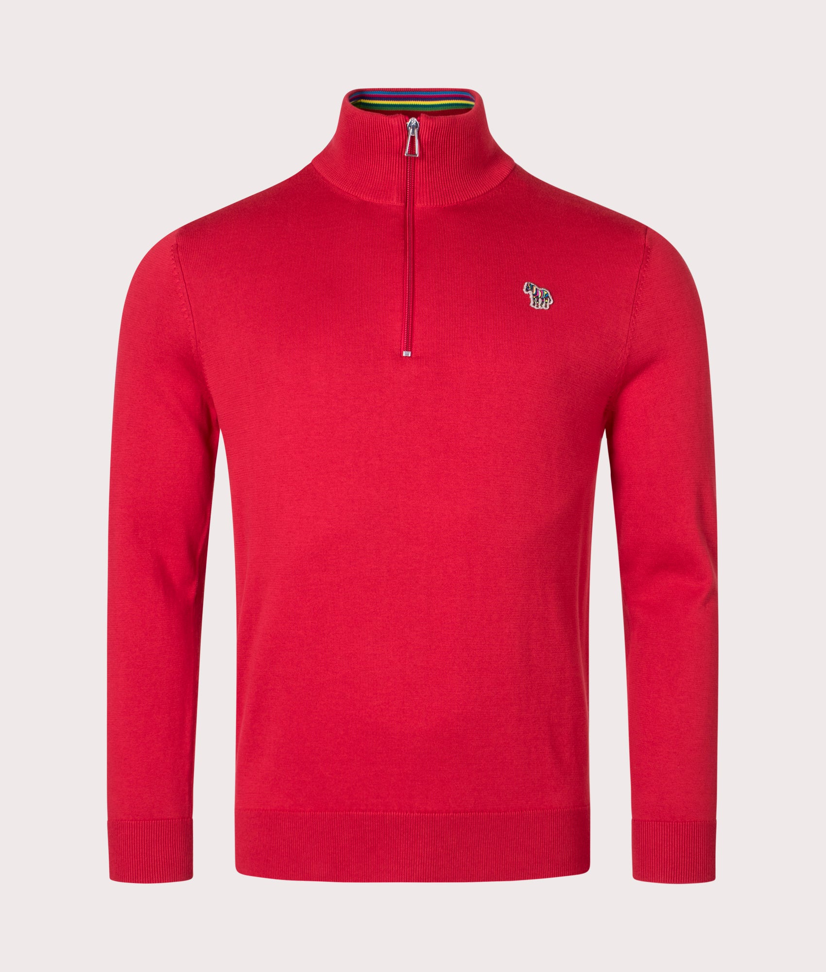 Quarter-Zip-Zebra-Badge-Knit-Blood-PS-Paul-Smith-EQVVS