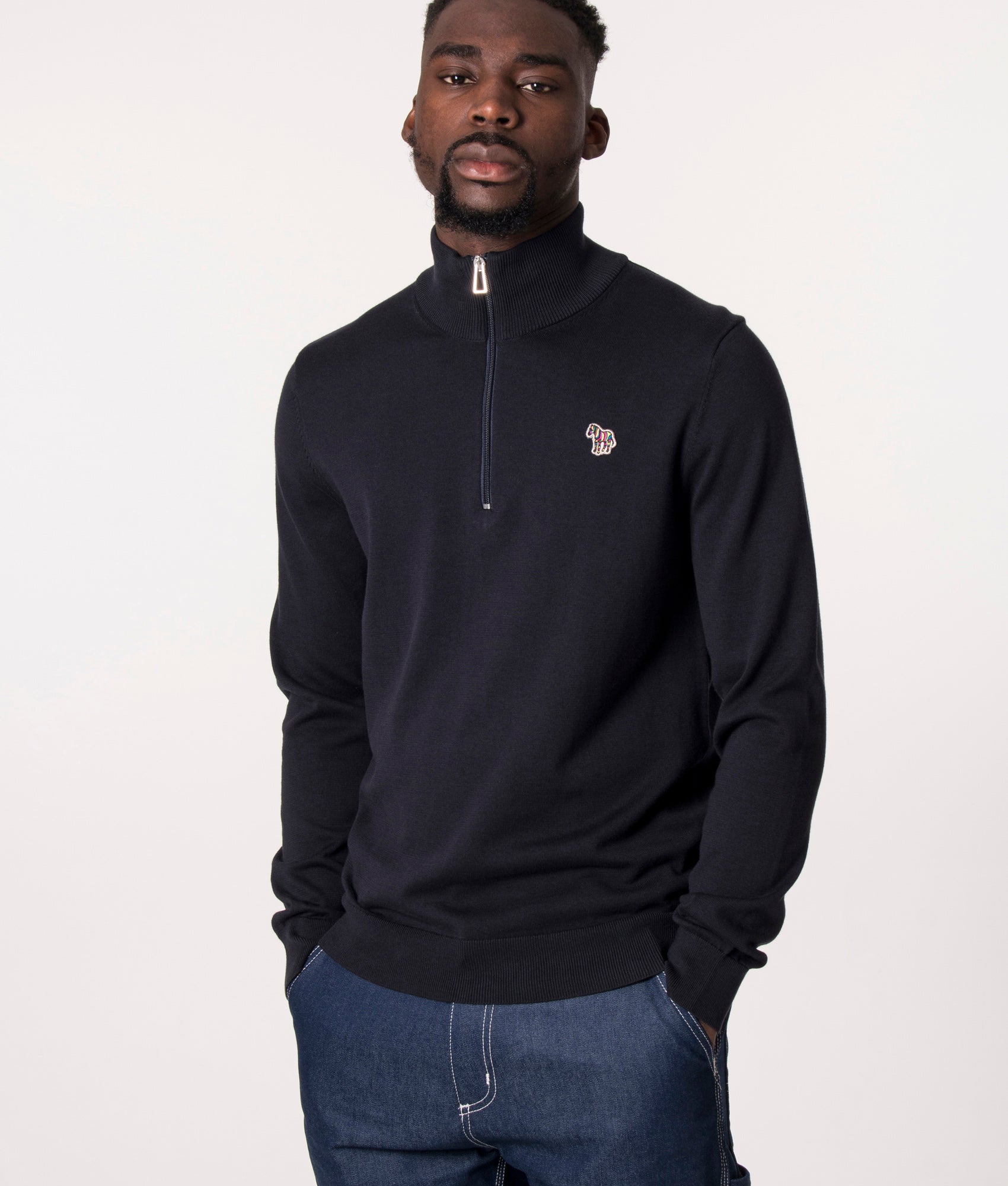 Quarter-Zip-Zebra-Badge-Knit-Very-Dark-Navy-PS-Paul-Smith-EQVVS