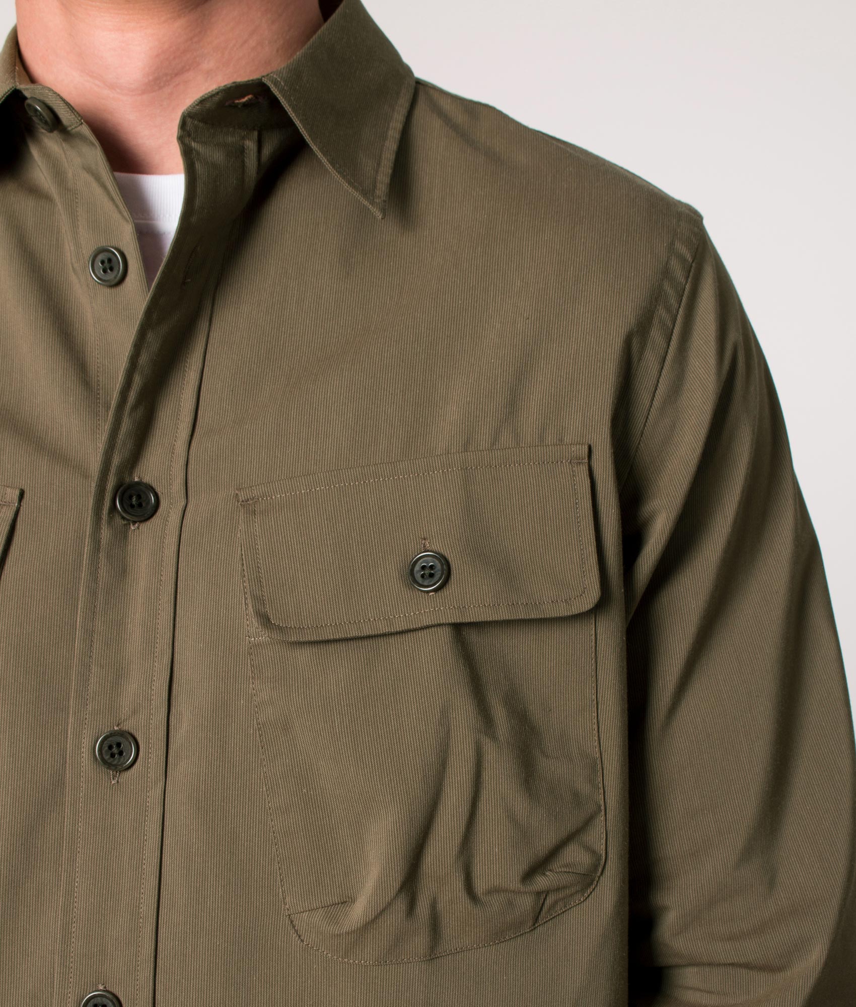 Relaxed-Fit-Two-Pocket-Shirt-Military-Green-Paul-Smith-EQVVS